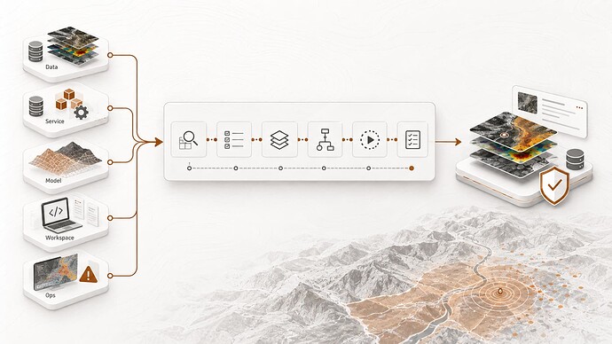 From distributed EO capabilities to a trusted workflow