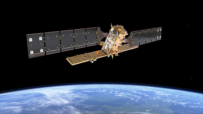 Copernicus Sentinel-1 provides the SAR data supported by ETAD correction products for improved geometric accuracy and geoprojection workflows. Source: ESA/Mlabspace.