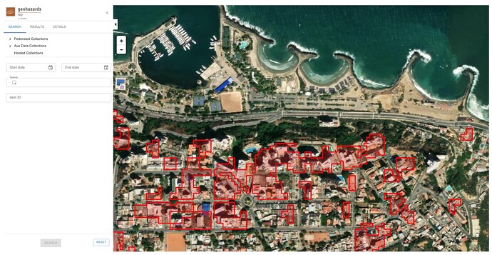 GEP SAR Features product over Caracas - Classified map