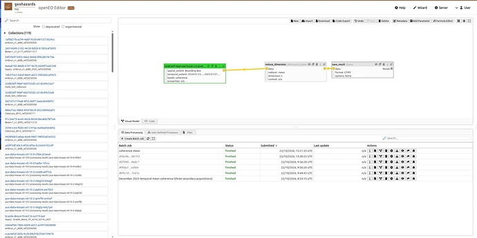 GEP openEO Editor